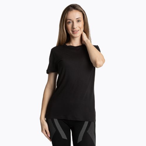 Women's thermal T-shirt WOOLCANO Merino TEE0547 black