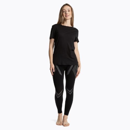 Women's thermal T-shirt WOOLCANO Merino TEE0547 black