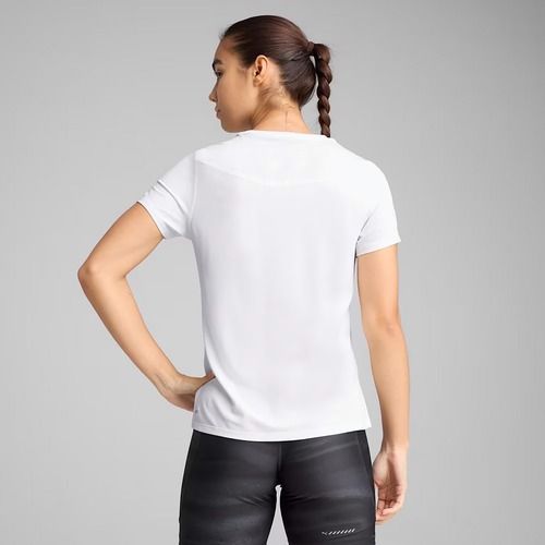 Women's running shirt PUMA Run Graphic Mesh Tee puma white