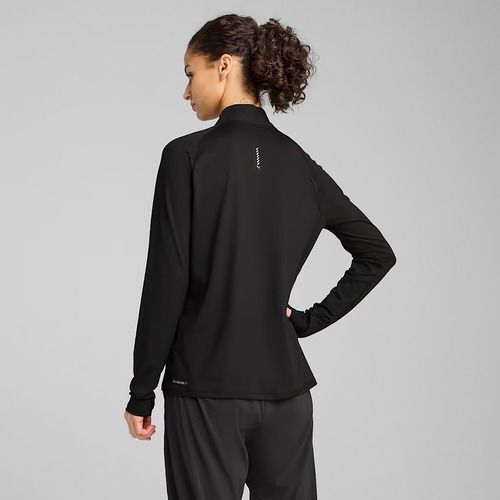 Women's running sweatshirt PUMA Run Velocity Cloudspun 1/4 Zip puma black