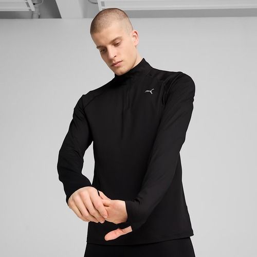Men's running sweatshirt PUMA Run Velocity Cloudspun 1/4 Zip puma black