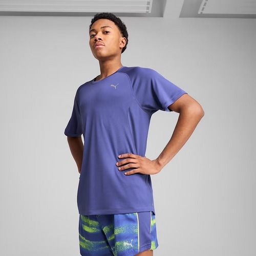 Men's running T-shirt PUMA Run Velocity Tee Poly blue crystal