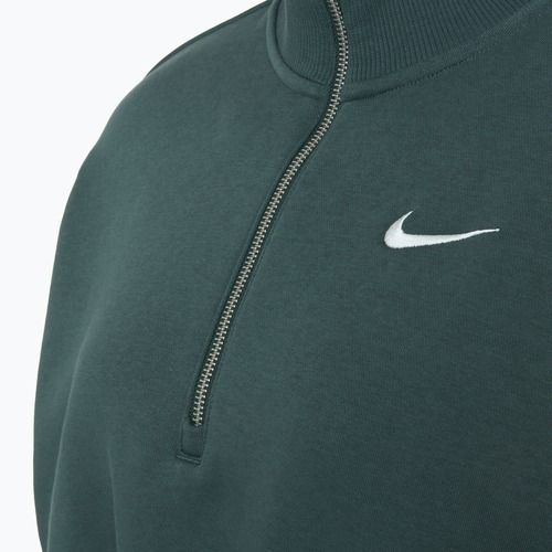 Women's Nike Sportswear Phoenix Fleece 1/2 Zip Cropped vintage green/ sail sweatshirt