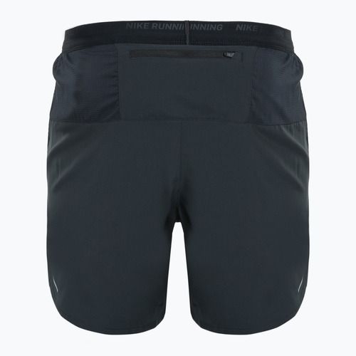 Men's Nike Dri-FIT Stride running shorts black / black / black / reflective silver