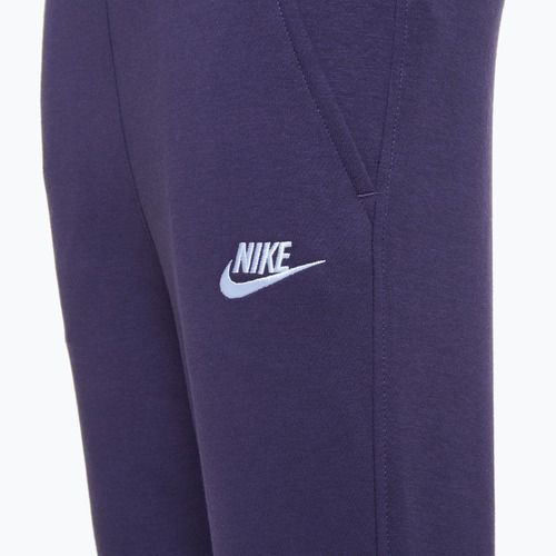 Nike Sportswear Club Fleece children's trousers dark raisin / dark raisin / white