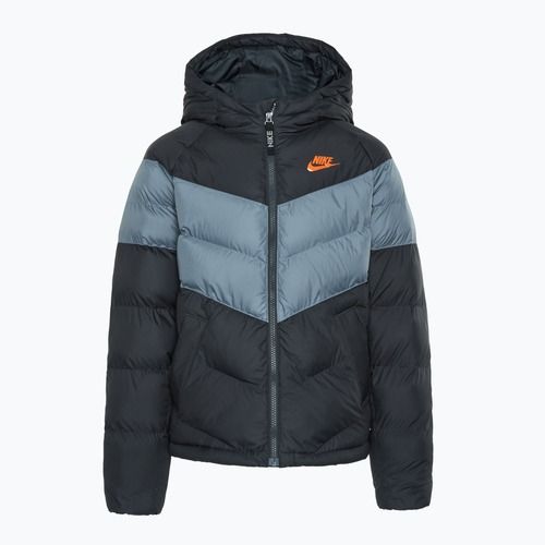 Nike Sportswear Big Kids Synthetic anthracite/ cool grey/ safety orange jacket