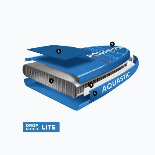 Inflatable board set SUP AQUASTIC Perth Pro 11'2" all-round blue