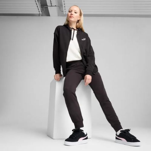 Women's sweatshirt PUMA ESS Small No. 1 Logo Comfort Full-Zip puma black