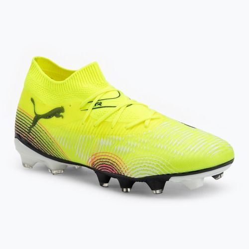 Men's football boots PUMA Future 8 Match FG/AG yellow alert/puma black/sun struck