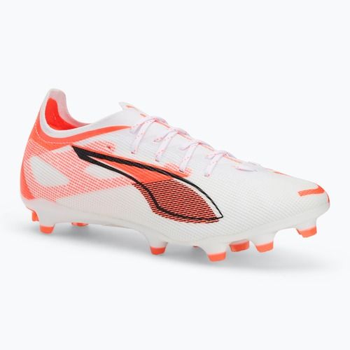 Men's football boots PUMA Ultra 5 Pro FG/AG puma white/puma black/glowing red