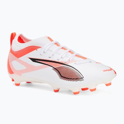 PUMA Ultra 5 Match FG/AG Jr children's football boots puma white/puma black/glowing red
