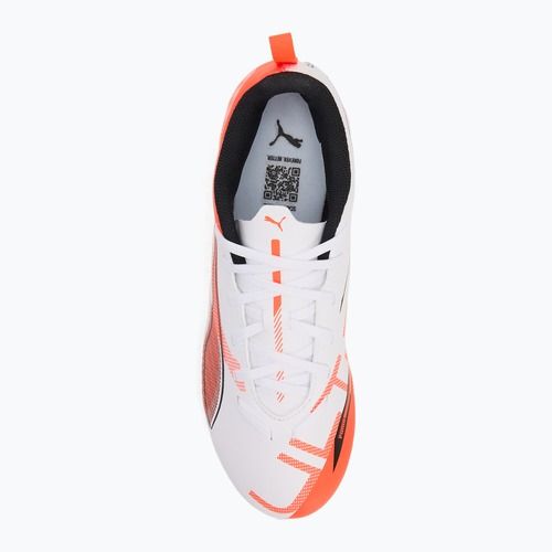 PUMA Ultra 5 Play FG/AG Jr children's football boots puma white/puma black/glowing red