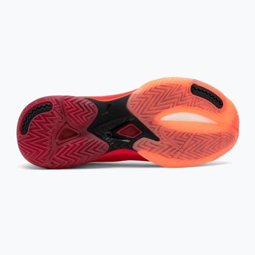 PUMA Vantage Nitro handball shoes glowing red / puma white / dark crimson / puma black