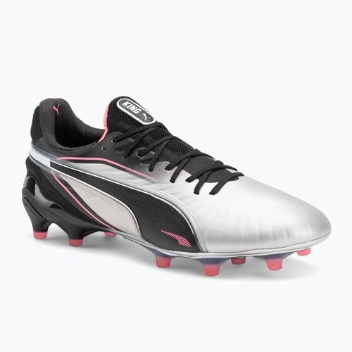 Men's football boots PUMA King Ultimate FG/AG puma silver/puma black/sun struck/puma white