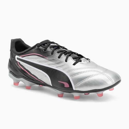 Men's football boots PUMA King Pro FG/AG puma silver/puma black/sun struck/puma white