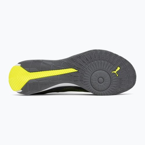 Men's football boots PUMA Ultra 5 Match It matte aged silver/yellow alert/puma aged silver