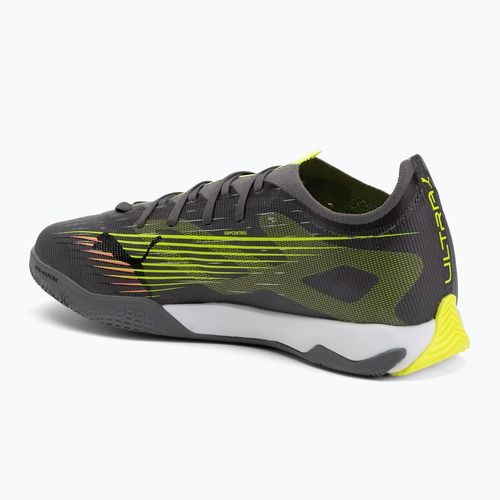 Men's football boots PUMA Ultra 5 Match It matte aged silver/yellow alert/puma aged silver