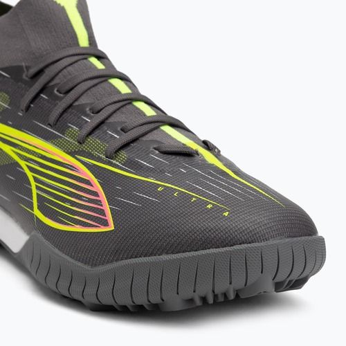 Football boots PUMA Ultra 5 Match+ TT matte aged silver/yellow alert/puma aged silver