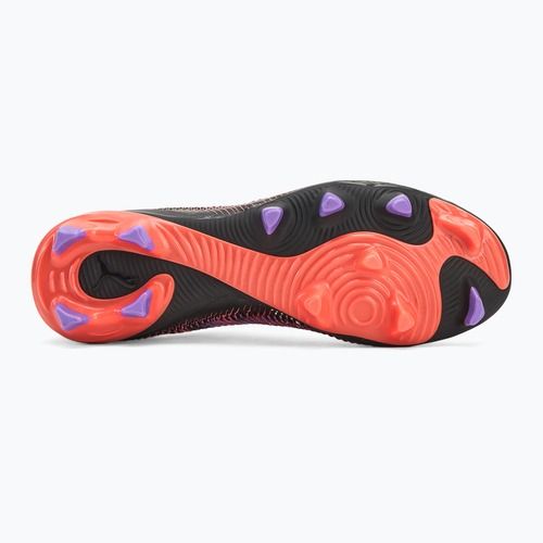 Men's football boots PUMA Future 8 Match Low FG/AG puma black/ puma white/ glowing red