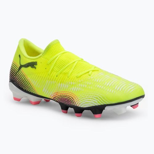 Men's football boots PUMA Future 8 Match Low FG/AG yellow alert/ puma black/ sun struck