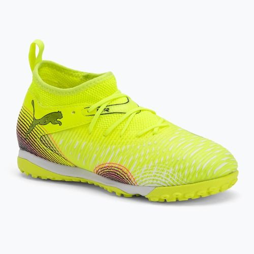 PUMA Future 8 Match TT + Mid yellow alert/ puma black/ sun struck Children's football boots