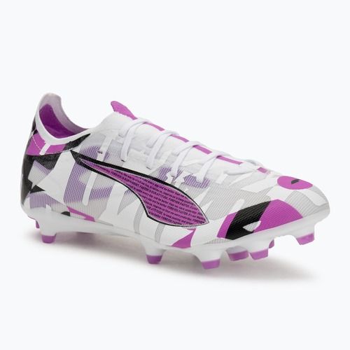 Men's football shoes PUMA Ultra 5 Match Forever FG/AG puma white/pure magenta/feather gray/puma black
