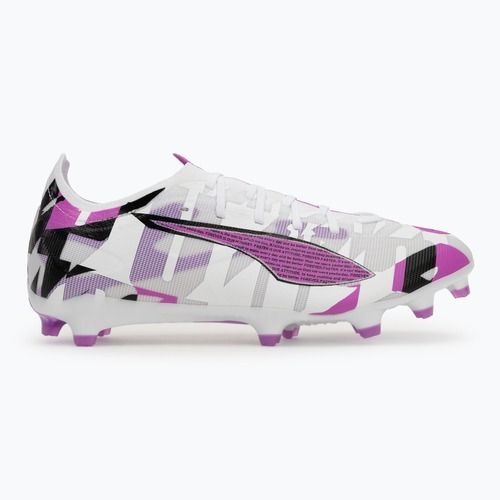 Men's football shoes PUMA Ultra 5 Match Forever FG/AG puma white/pure magenta/feather gray/puma black