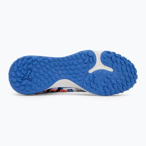 Men's football shoes PUMA Future 8 Match Forever TT white/ultra blue/feather gray/puma black/glowing red