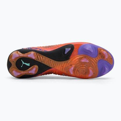 Men's football shoes PUMA Future 8 Ultimate Creativity FG orange poppy/dark amethyst/electric peppermint/black