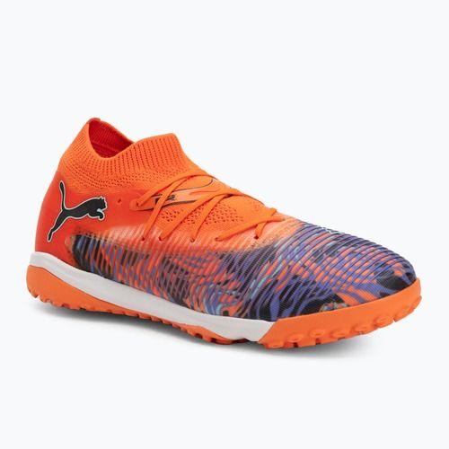 PUMA Future 8 Match Creativity TT orange poppy/black/dark amethyst/electric peppermint children's football boots