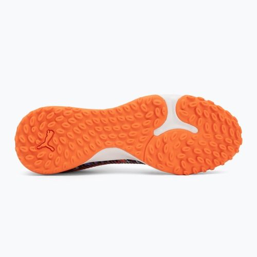 PUMA Future 8 Match Creativity TT orange poppy/black/dark amethyst/electric peppermint children's football boots