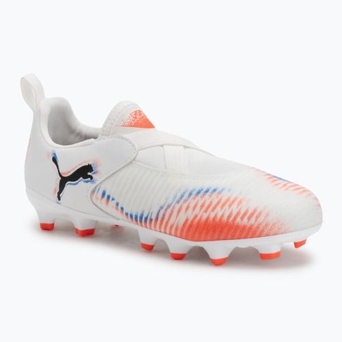 PUMA Future 8 Match LL FG/AG Jr children's football boots puma white/puma black/glowing red