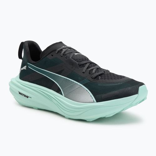 Men's PUMA Deviate Nitro Elite Trail green terrain / mint melt running shoes