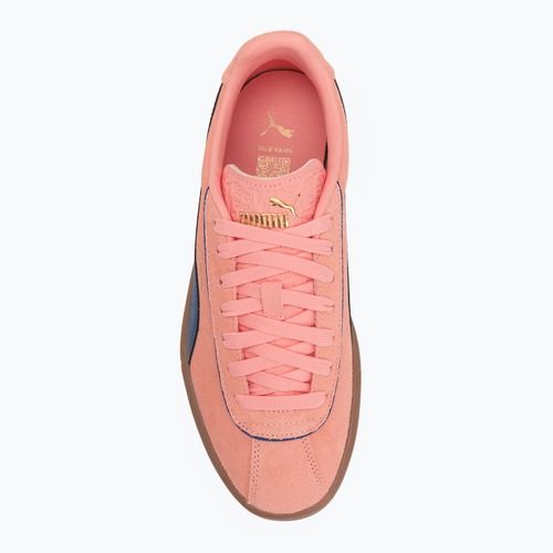 Women's shoes PUMA Club Klassika Suede pink fruit/blazing blue/puma gold