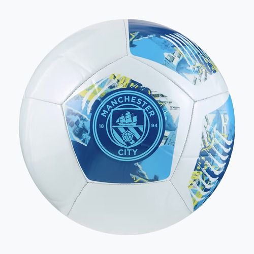 PUMA MCFC ftblNRGY blazing blue/bright aqua size 5 football