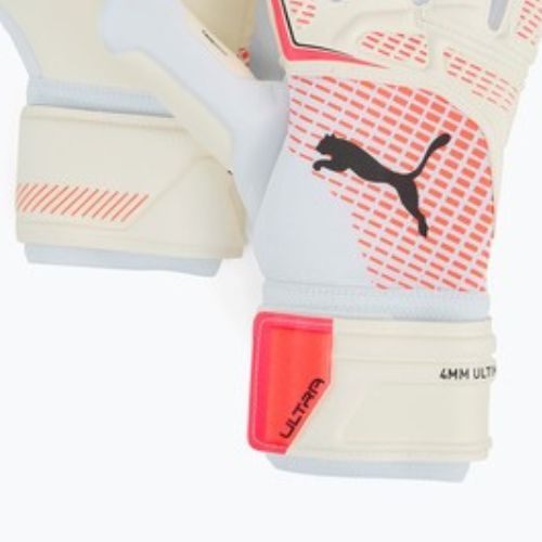 PUMA Ultra Pro NC goalkeeper's gloves puma white/glowing red/puma black