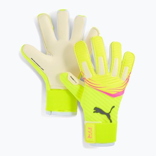 PUMA Future Pro Hybrid yellow alert/sunstruck goalkeeper gloves