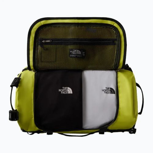 The North Face Base Camp Duffel S 50 l travel bag sulphur spring green/tnf black