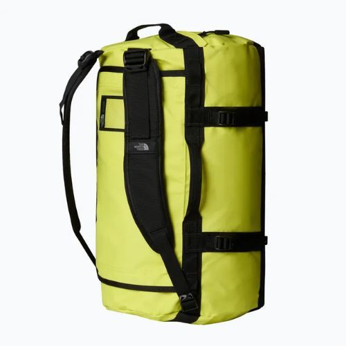 The North Face Base Camp Duffel S 50 l travel bag sulphur spring green/tnf black