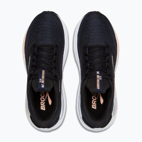 Women's running shoes Brooks Adrenaline GTS 24 black/peach/peacoat