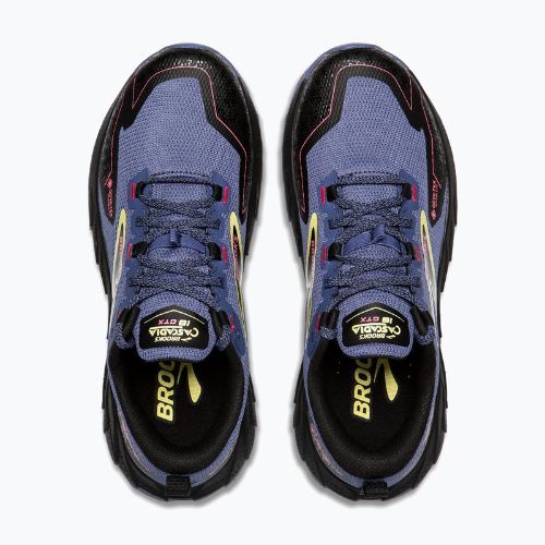 Women's running shoes Brooks Cascadia 18 GTX grey blue/black/pink