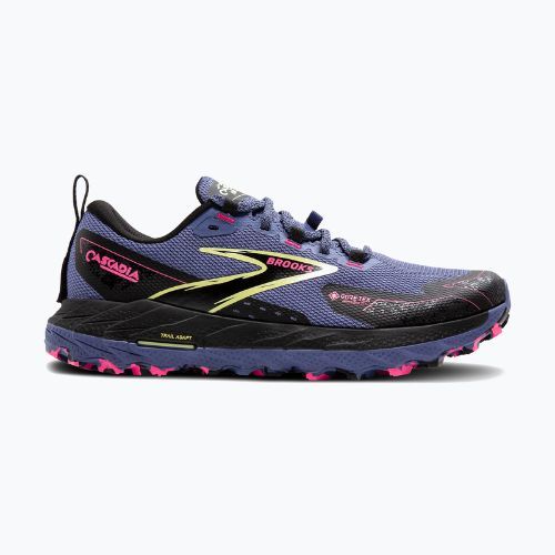 Women's running shoes Brooks Cascadia 18 GTX grey blue/black/pink