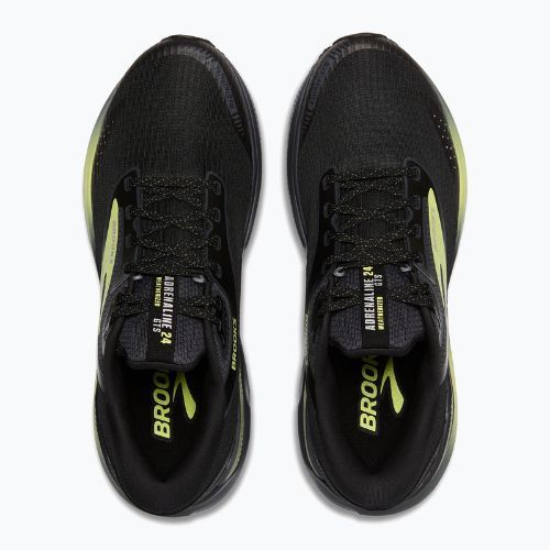 Men's running shoes Brooks Adrenaline GTS 24 Weatherized black/ebony/new yellow
