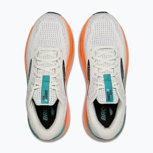 Men's running shoes Brooks Ghost Max 2 oyster mushroom/orange /teal