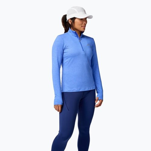 Women's running longsleeve Brooks Dash 1/2 Zip 2.0 htr bluebell