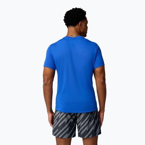 Men's running T-shirt Brooks Distance 3.0 neo blue/brooks logo
