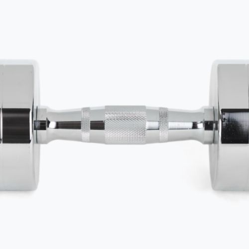 XTREXO chrome dumbbells 2x10 kg silver