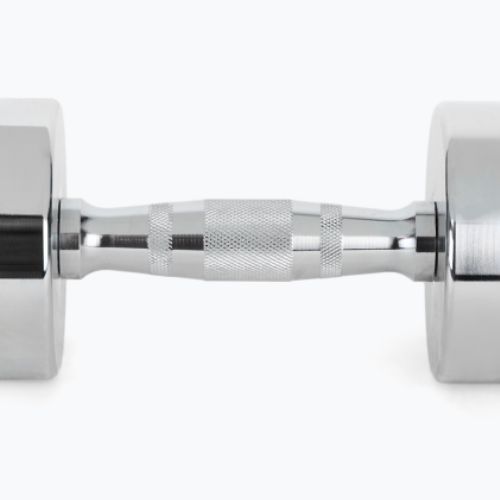 XTREXO chrome dumbbells 2x9 kg silver