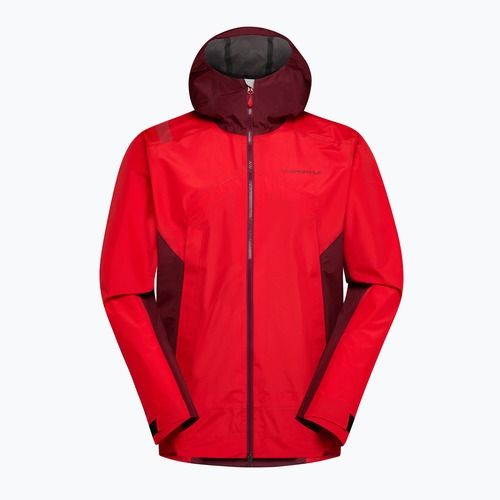 Men's waterproof jacket La Sportiva Discover Shell mountain red/redwood