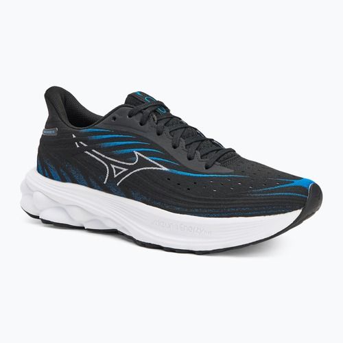 Men's running shoes Mizuno Wave Skyrise 6 black/white/blue pace